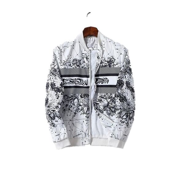 fashion designer mens jacket windbreaker long sleeve mens floral jackets hoodie clothing zippe up jacket coat plus size clothes po306p, Black;brown
fashion designer mens jacket windbreaker long sleeve mens floral jackets hoodie clothing zippe up jacket coat plus size clothes po306p, Black;brown