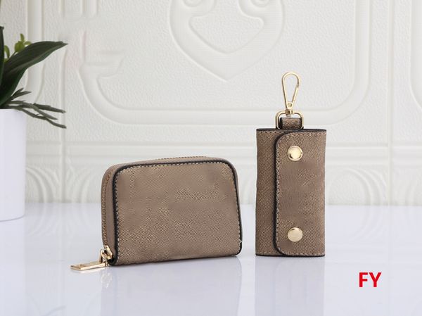 brand designer wallet add key holder cover bag 2 pcs set keychain new women men classic key ring coin purses 01p, Red;black
brand designer wallet add key holder cover bag 2 pcs set keychain new women men classic key ring coin purses 01p, Red;black