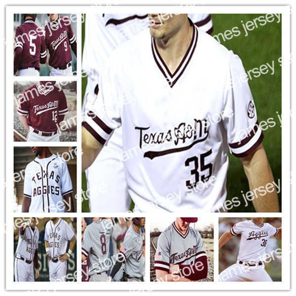 college baseball wears custom 2020 texas a m aggies college jersey baseball will frizzell zach deloach hunter coleman bryce blaum austin bos, Black
college baseball wears custom 2020 texas a m aggies college jersey baseball will frizzell zach deloach hunter coleman bryce blaum austin bos, Black