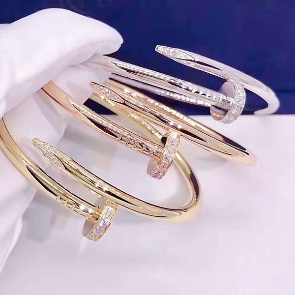 european and american nail bangle jewelry designer women's bracelet 18k gold couple cuff 316l stainless steel factory wholesale, Black
european and american nail bangle jewelry designer women's bracelet 18k gold couple cuff 316l stainless steel factory wholesale, Black