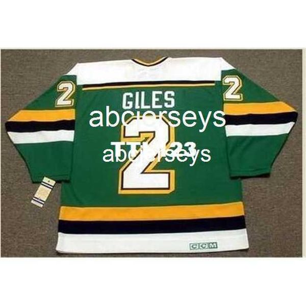 #2 curt giles minnesota north stars 1990 ccm vintage hockey jersey stitch any name number, Black
#2 curt giles minnesota north stars 1990 ccm vintage hockey jersey stitch any name number, Black