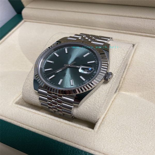 bp factory men's watch automatic movement 41mm new release 2022 mint green jubilee fluted full set, Slivery;brown
bp factory men's watch automatic movement 41mm new release 2022 mint green jubilee fluted full set, Slivery;brown