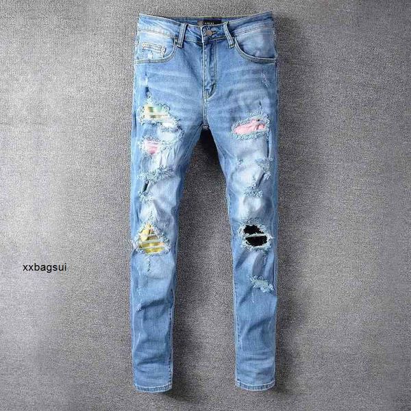 amirs mens jeans designer gaojiechao brand new amirs knife cut hole patch jeans men's elastic slim pants 654 hip hop uad, Blue
amirs mens jeans designer gaojiechao brand new amirs knife cut hole patch jeans men's elastic slim pants 654 hip hop uad, Blue