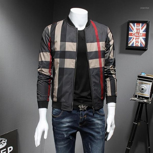 men casual bomber jacket fashion 2018 men plaid spring jacket long sleeve slim fit windbreaker coat male 5xl-m 12278, Black;brown
men casual bomber jacket fashion 2018 men plaid spring jacket long sleeve slim fit windbreaker coat male 5xl-m 12278, Black;brown