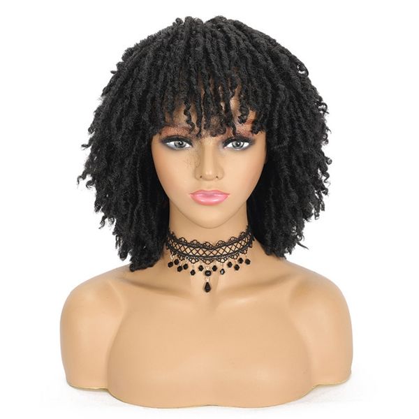 cross-border wigs european and american wigs dreadlocks short hair wigs full head cover, Black
cross-border wigs european and american wigs dreadlocks short hair wigs full head cover, Black