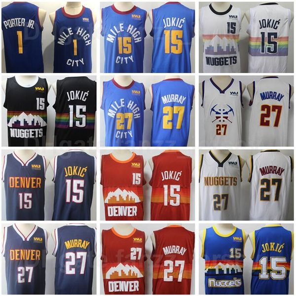college wearsmen basketball 27 jamal murray jersey 1 michael porter jr 15 nikola city finished earned edition all stitched navy blue white r, Black
college wearsmen basketball 27 jamal murray jersey 1 michael porter jr 15 nikola city finished earned edition all stitched navy blue white r, Black