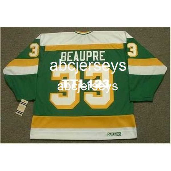 #33 don beaupre minnesota north stars 1985 ccm vintage k hockey jersey stitch any name number, Black
#33 don beaupre minnesota north stars 1985 ccm vintage k hockey jersey stitch any name number, Black