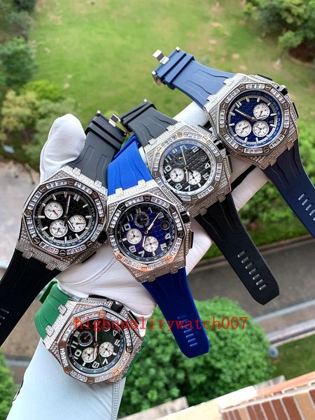 classic series men's watches new version full diamond dial vk quartz chronograph working 18k rose gold rubber strap bands mens wristwat, Slivery;brown
classic series men's watches new version full diamond dial vk quartz chronograph working 18k rose gold rubber strap bands mens wristwat, Slivery;brown