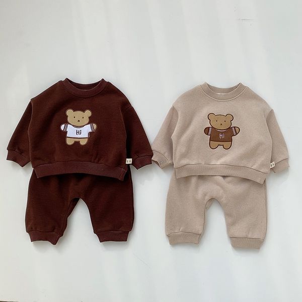 baby boys clothing set embroided bear long sleeve casual toddler kids autumn sweatshirt and pants chirdren outfits, White
baby boys clothing set embroided bear long sleeve casual toddler kids autumn sweatshirt and pants chirdren outfits, White