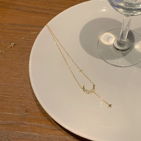 bracelet necklaces designer jewelry fashion star-moon necklace female design sense, Silver
bracelet necklaces designer jewelry fashion star-moon necklace female design sense, Silver