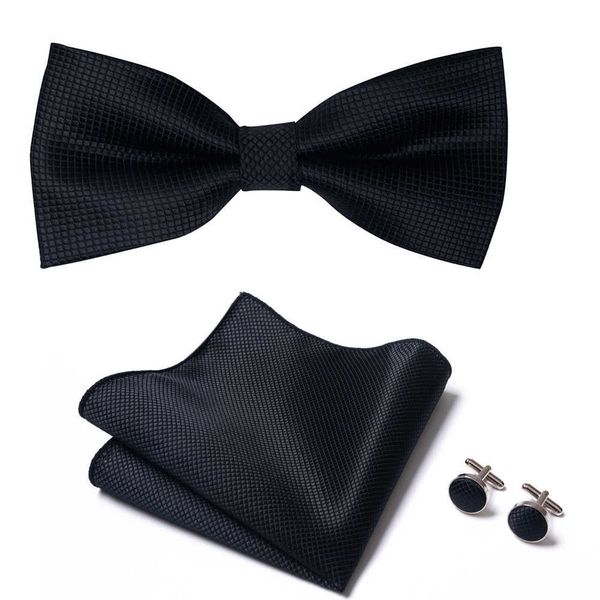 bow ties 2022 new design silk jacquard holiday butterfly bow tie pocket squares set bowtie handkerchief cufflink men shirt accessories l2210, Black;gray
bow ties 2022 new design silk jacquard holiday butterfly bow tie pocket squares set bowtie handkerchief cufflink men shirt accessories l2210, Black;gray