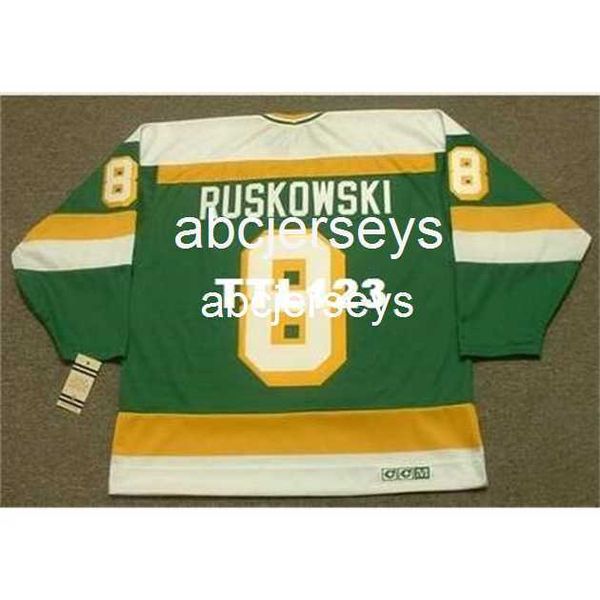 #8 terry ruskowski minnesota north stars 1987 ccm vintage k hockey jersey stitch any name number, Black
#8 terry ruskowski minnesota north stars 1987 ccm vintage k hockey jersey stitch any name number, Black