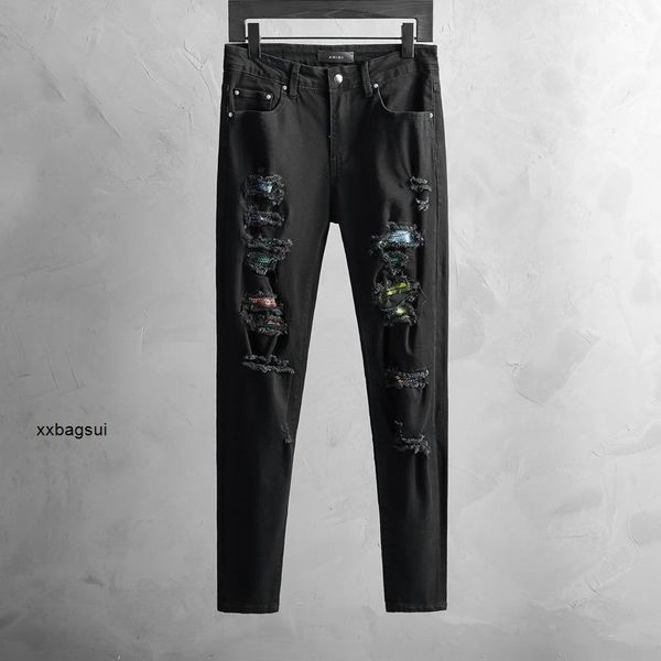 designer jeans amirs european and american high street fashion brand autumn new drill hole patch slim fit leggings black jeans ins nxs, Blue
designer jeans amirs european and american high street fashion brand autumn new drill hole patch slim fit leggings black jeans ins nxs, Blue