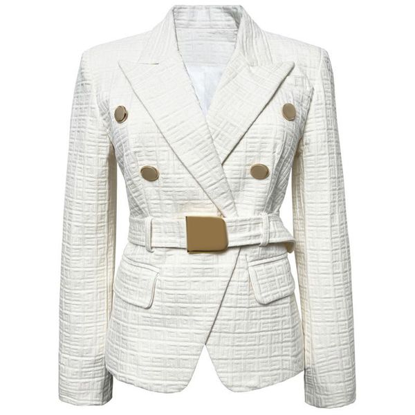 womens suits blazers luxury women double breasted blazer with belts female small suit lion button jacquard slim jacket clothing, White;black
womens suits blazers luxury women double breasted blazer with belts female small suit lion button jacquard slim jacket clothing, White;black