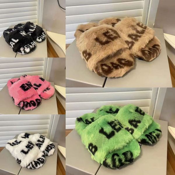 2022 designer womens wool fluffy slides slippers luxury winter fur fluffy furry warm letters sandals lady thick sole thermal open toed wedge, Black
2022 designer womens wool fluffy slides slippers luxury winter fur fluffy furry warm letters sandals lady thick sole thermal open toed wedge, Black