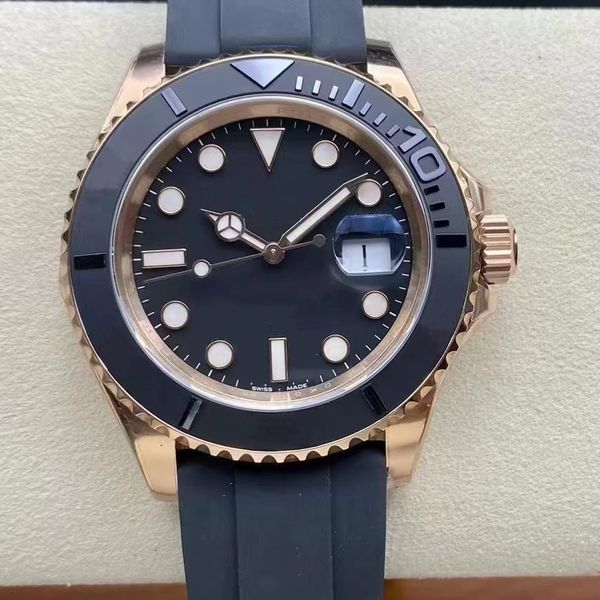 new classical luxury men's watch yatch rose gold cal.3235 automatic movement rubber bracelet steel inside waterproof wristwatch, Slivery;brown
new classical luxury men's watch yatch rose gold cal.3235 automatic movement rubber bracelet steel inside waterproof wristwatch, Slivery;brown