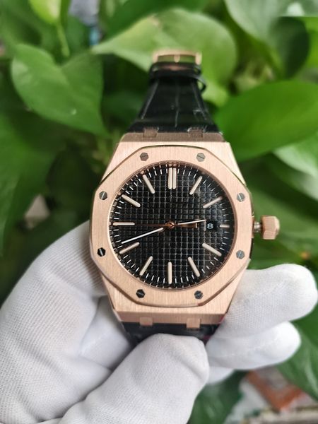 classic series men's watches new version 41mm black dial automatic mechanical transparent 18k rose gold leather strap bands fashion men, Slivery;brown
classic series men's watches new version 41mm black dial automatic mechanical transparent 18k rose gold leather strap bands fashion men, Slivery;brown