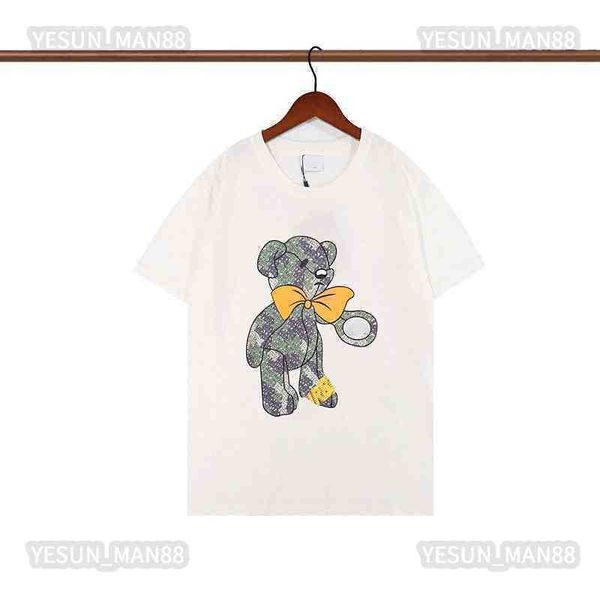 designer luxury summer bbr classic bouguer bear printed t shirt fashion mens and womens couple loose round collar tee burb, White;black
designer luxury summer bbr classic bouguer bear printed t shirt fashion mens and womens couple loose round collar tee burb, White;black