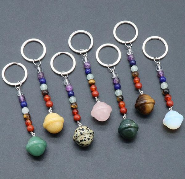 natural crystal stone 7 chakra beads planet key ring keychain bag pendant car decor key chain keyholder, Slivery;golden
natural crystal stone 7 chakra beads planet key ring keychain bag pendant car decor key chain keyholder, Slivery;golden
