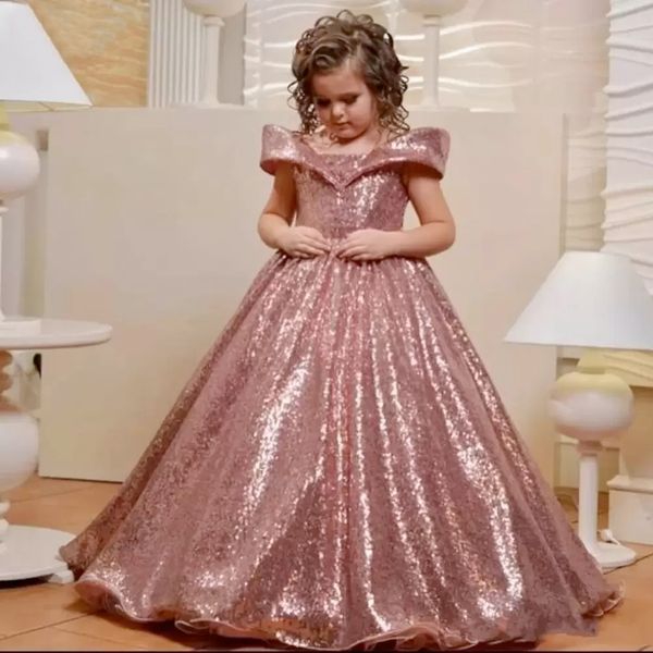 new year' rose gold sequins flower girls dresses for wedding off shoulder cap sleeves first communion dress kids prom dress girls page, White;blue
new year' rose gold sequins flower girls dresses for wedding off shoulder cap sleeves first communion dress kids prom dress girls page, White;blue