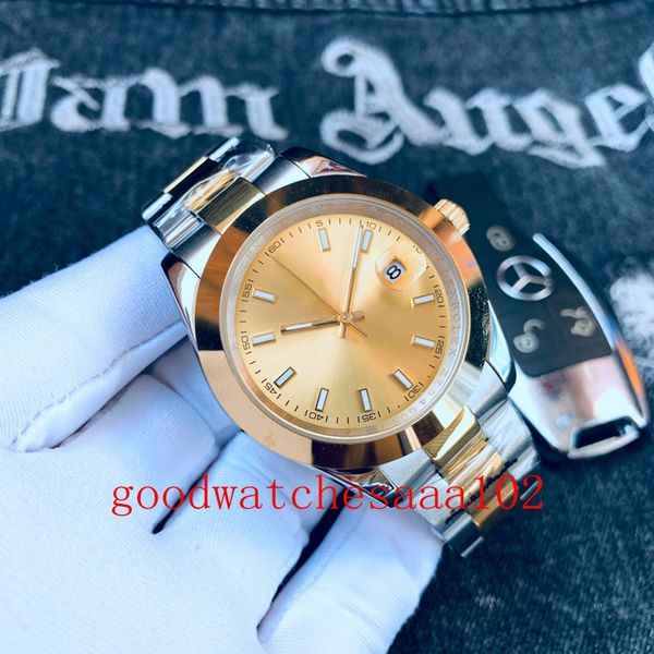 fashion business silver mens watch new version 126334 41mm 126333 126300 yellow dial blue luminescent 2813 movement mechanical automatic two, Slivery;brown
fashion business silver mens watch new version 126334 41mm 126333 126300 yellow dial blue luminescent 2813 movement mechanical automatic two, Slivery;brown