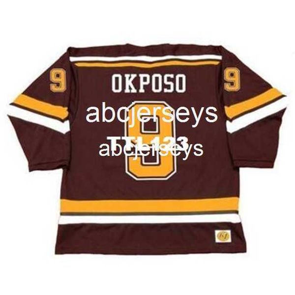 #9 kyle okposo minnesota gophers 2007 ccm vintage retro home hockey jerseystitch any name number, Black
#9 kyle okposo minnesota gophers 2007 ccm vintage retro home hockey jerseystitch any name number, Black