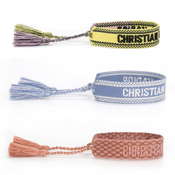 fashion luxury bracelets women's d brand designer bangle letter embroidery bracelet hand woven jewelry bohemian rope trinket men girl f, Golden;silver
fashion luxury bracelets women's d brand designer bangle letter embroidery bracelet hand woven jewelry bohemian rope trinket men girl f, Golden;silver