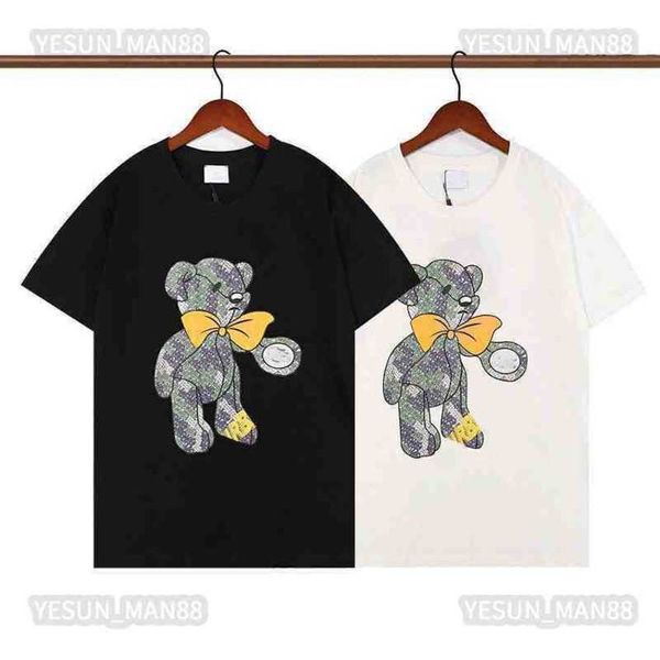 designer luxury spring summer bbr classic bouguer bear printed t shirt fashion mens and womens couple round collar tee burb, White;black
designer luxury spring summer bbr classic bouguer bear printed t shirt fashion mens and womens couple round collar tee burb, White;black