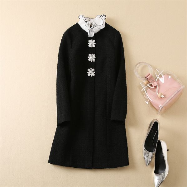 casual dresses new european and american women's wear for winter 2022 long sleeve petals stand collar nail beads fashionable tweed dres, Black;gray
casual dresses new european and american women's wear for winter 2022 long sleeve petals stand collar nail beads fashionable tweed dres, Black;gray