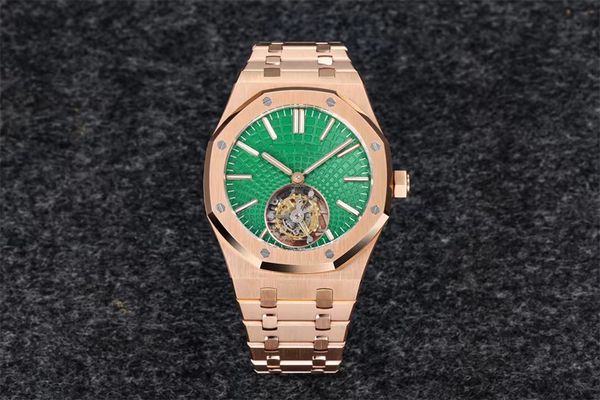 r8 montre de luxe 26530 men watches 2950 automatic winding tourbillon mechanical movement watches fine steel case strap 41mm / 12.5mm 01, Slivery;brown
r8 montre de luxe 26530 men watches 2950 automatic winding tourbillon mechanical movement watches fine steel case strap 41mm / 12.5mm 01, Slivery;brown