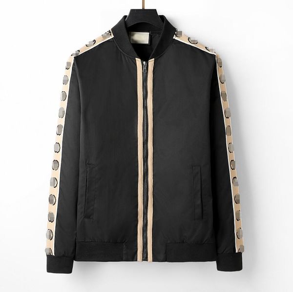 men's outerwear jacket designer jackets windbreaker varsity coat windbreak single breasted color block stand collar jacket couple speck, Black;brown
men's outerwear jacket designer jackets windbreaker varsity coat windbreak single breasted color block stand collar jacket couple speck, Black;brown