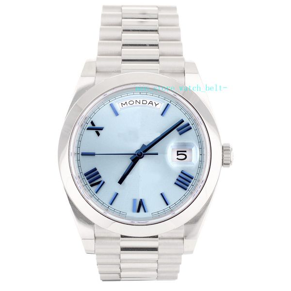 bp factory men's watch automatic movement day-date 40 ice blue dial platinum case & bracelet automatic 40mm 228206, Slivery;brown
bp factory men's watch automatic movement day-date 40 ice blue dial platinum case & bracelet automatic 40mm 228206, Slivery;brown