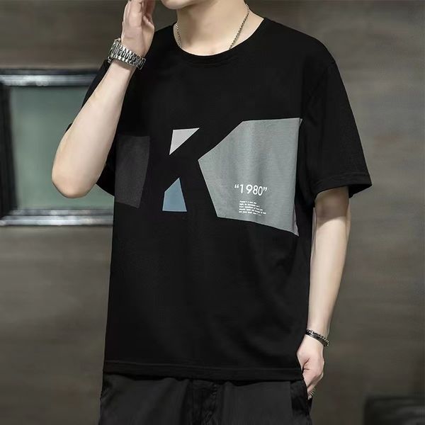 three men's t-shirts large letter print round neck short sleeve casual t-shirt 100% cotton men's tees, White;black
three men's t-shirts large letter print round neck short sleeve casual t-shirt 100% cotton men's tees, White;black