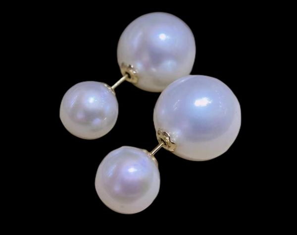 front and back nail type double studs earrings natural fresh water pearl round beads 6-7mm and 10-11mm fashion atmosphere can be worn in any, Golden;silver
front and back nail type double studs earrings natural fresh water pearl round beads 6-7mm and 10-11mm fashion atmosphere can be worn in any, Golden;silver