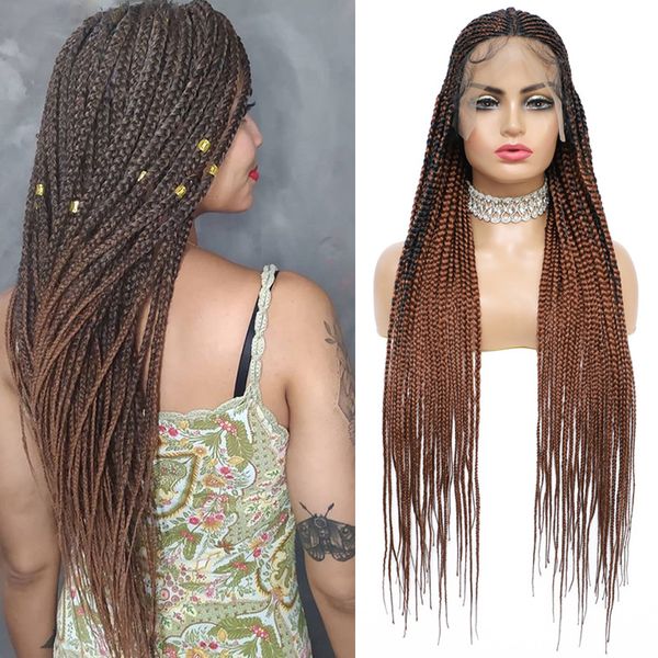 hd lace front box braided wigs synthetic remy hair wig that look real hairstyle 36inch a6453, Black;brown
hd lace front box braided wigs synthetic remy hair wig that look real hairstyle 36inch a6453, Black;brown