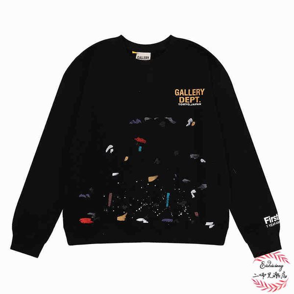 designer 2022 fashion men's hoodies cotton sweater galleryt deptss hand painted graffiti chest letter printing long sleeve round neck c, Black
designer 2022 fashion men's hoodies cotton sweater galleryt deptss hand painted graffiti chest letter printing long sleeve round neck c, Black