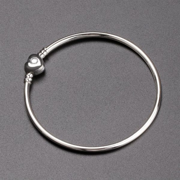 luxury fashion women silver bangle bracelet love heart bracelet for pandora charm european beads bracelet with original box jewelr318f, Black
luxury fashion women silver bangle bracelet love heart bracelet for pandora charm european beads bracelet with original box jewelr318f, Black