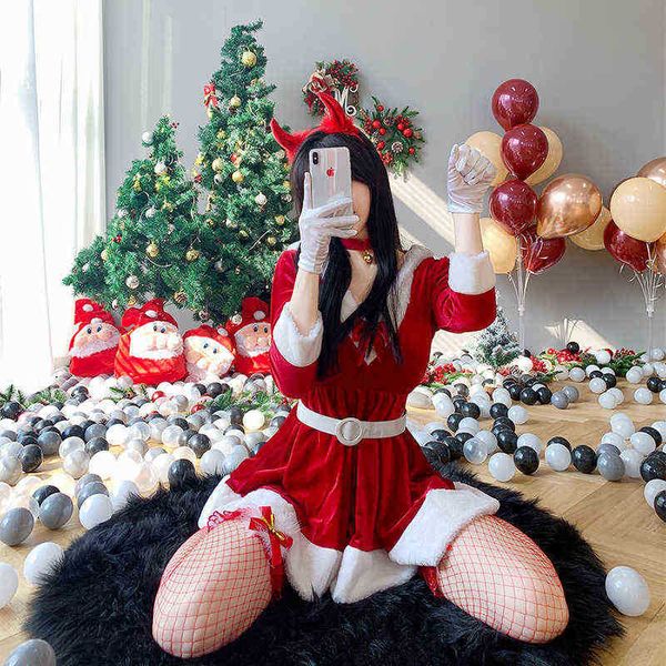 stage wear lolita christmas xmas lady santa claus cosplay come winter rabbit ears long sleeve red hoodie dress maid bunny girl uniform t2209, Black;red
stage wear lolita christmas xmas lady santa claus cosplay come winter rabbit ears long sleeve red hoodie dress maid bunny girl uniform t2209, Black;red