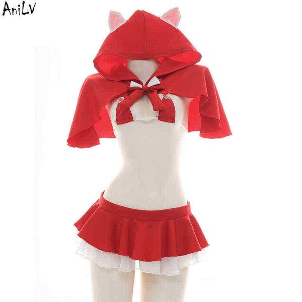 stage wear anilv christmas role play little red riding hood underwear swimsuit come women hooded cloak lingerie pajamas cosplay t220901, Black;red
stage wear anilv christmas role play little red riding hood underwear swimsuit come women hooded cloak lingerie pajamas cosplay t220901, Black;red