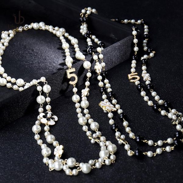 fashion luxury designer classic flower elegant bright pearl multi layer long winter sweater statement necklace for woman2160, Black
fashion luxury designer classic flower elegant bright pearl multi layer long winter sweater statement necklace for woman2160, Black