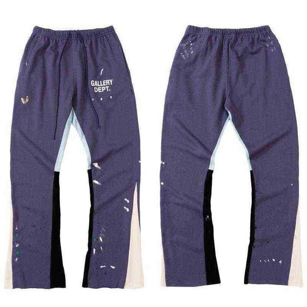 hip hop galleryes designer pants dept hand-painted speckle deconstructs stitched drawstring guard high street loose american for men and wom, Black
hip hop galleryes designer pants dept hand-painted speckle deconstructs stitched drawstring guard high street loose american for men and wom, Black