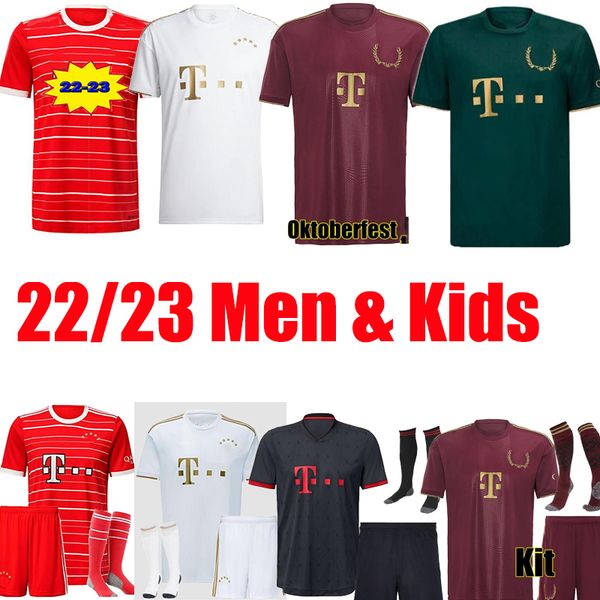 21 22 23 bayerns munich soccer jerseys oktoberfest mane sane goretzka coman muller davies kimmich home away third football shirts men kids k, Black;yellow
21 22 23 bayerns munich soccer jerseys oktoberfest mane sane goretzka coman muller davies kimmich home away third football shirts men kids k, Black;yellow