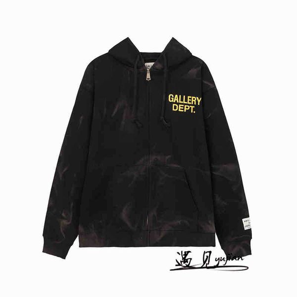 designer 2022 fashion men's hoodies cotton sweater galleryt deptss new branch letters tie dye zip hooded cardigan sweatshirt loose coat, Black
designer 2022 fashion men's hoodies cotton sweater galleryt deptss new branch letters tie dye zip hooded cardigan sweatshirt loose coat, Black