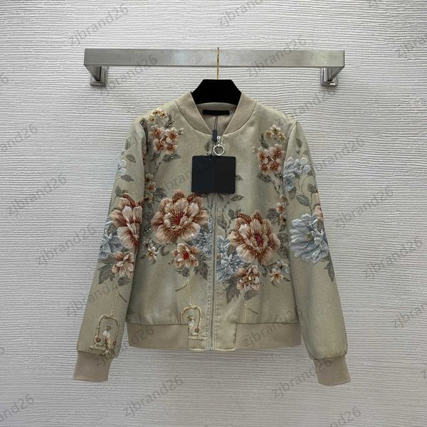 womens jacket floral jacquard custom zipper flap jackets coat stitching ribbon neckline bundle mouth long sleeve outerwear designer brand w, Black;brown
womens jacket floral jacquard custom zipper flap jackets coat stitching ribbon neckline bundle mouth long sleeve outerwear designer brand w, Black;brown