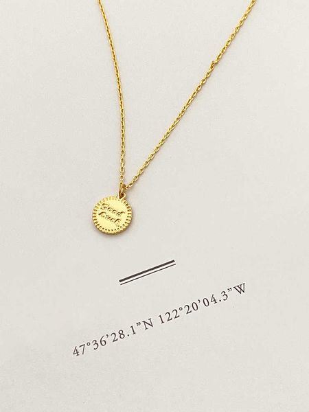 fashion necklacedoudoustore color preserving lucky gold coin pendant necklace female luxury english round brand collar chain sweater chain, Silver
fashion necklacedoudoustore color preserving lucky gold coin pendant necklace female luxury english round brand collar chain sweater chain, Silver