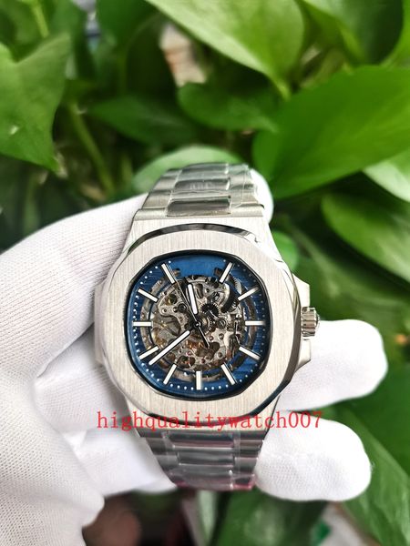 u1 elling fashion watch men wristwatches 40mm skeleton blue dial 5711 5711/1a-011 automatic mechanical transparent mens watches, Slivery;brown
u1 elling fashion watch men wristwatches 40mm skeleton blue dial 5711 5711/1a-011 automatic mechanical transparent mens watches, Slivery;brown