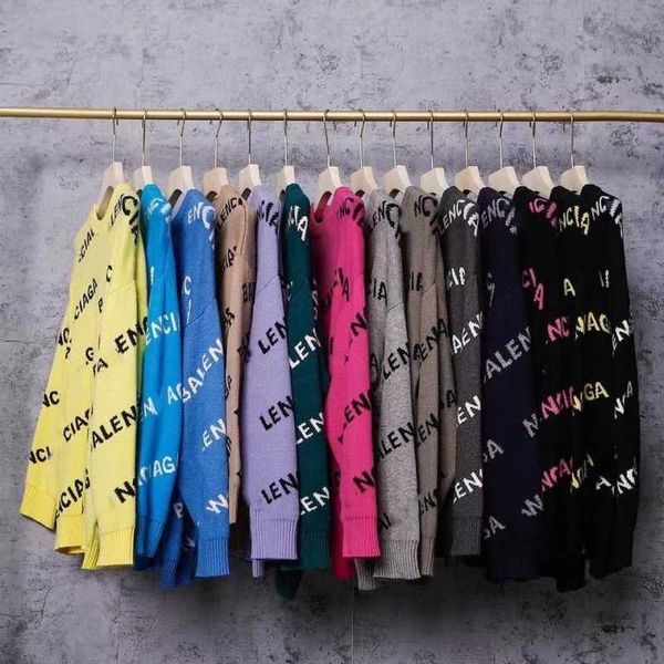 trendy balencaigass sweater brand fashion family 800g paris thickened double layer over printed letter knitted street coat, White;black
trendy balencaigass sweater brand fashion family 800g paris thickened double layer over printed letter knitted street coat, White;black