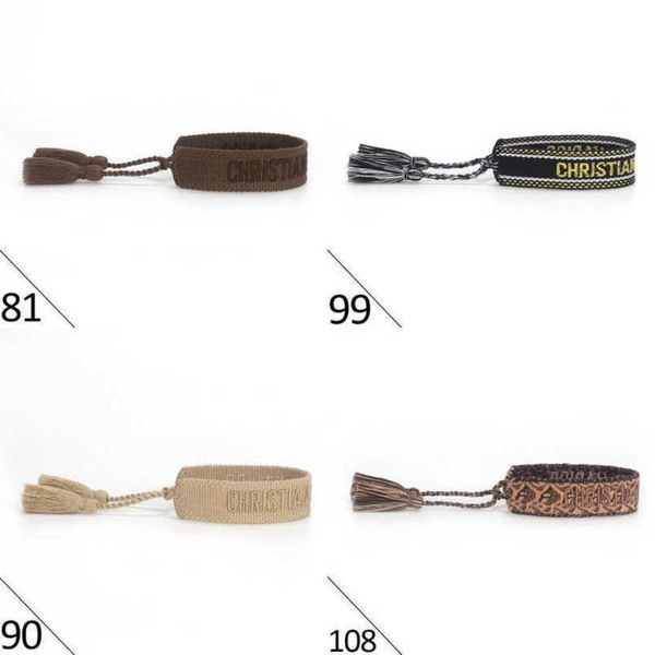 fashion women's luxury bracelets brand d designer bangle jewelry embroidered word bracelet letter rope woven tassel simple trinket men, Golden;silver
fashion women's luxury bracelets brand d designer bangle jewelry embroidered word bracelet letter rope woven tassel simple trinket men, Golden;silver