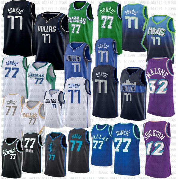 new dalla 77 luka basketball maverick doncic jersey mens utahs jazzs john 12 stockton karl 32 malone 2022 2023 city bule white shirt, Black;red
new dalla 77 luka basketball maverick doncic jersey mens utahs jazzs john 12 stockton karl 32 malone 2022 2023 city bule white shirt, Black;red