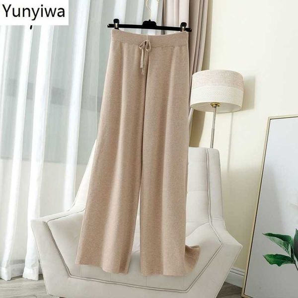 women's pants capris 2020 drawstring slim waist wide leg high loose knitted casual solid color elegant straight women t221024, Black;white
women's pants capris 2020 drawstring slim waist wide leg high loose knitted casual solid color elegant straight women t221024, Black;white